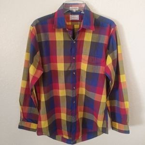 Hathaway Multi Colored Button Down Shirt